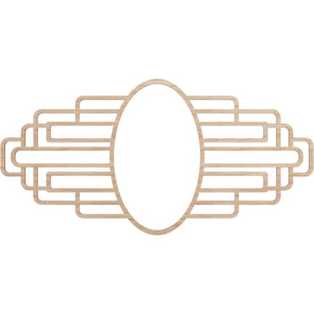 Ekena Millwork Elizabeth Wood Fretwork Pierced Ceiling Medallion, Alder, 20"W x 10"H x 5 1/2"IW x 9 1/2"IH x 3/8"T CMWP20X10X0375EBAL